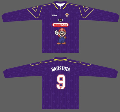 1997/98 Fiorentina Home Super Mario Long Sleeve Shirt