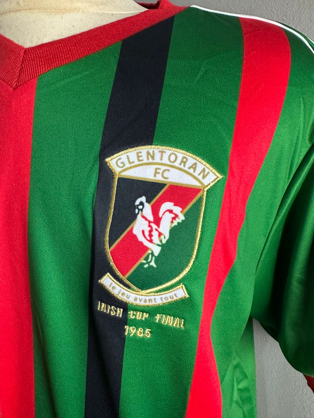 1985 Glentoran Irish Cup Final Home Shirt