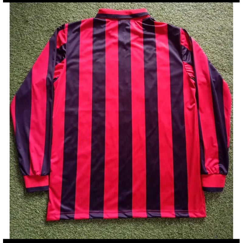 1990/91 AC Milan Home Long Sleeve Shirt