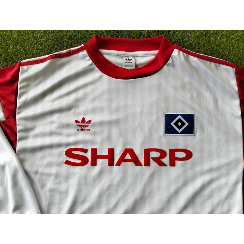 1986/87 Hamburg SV Home Long Sleeve Shirt