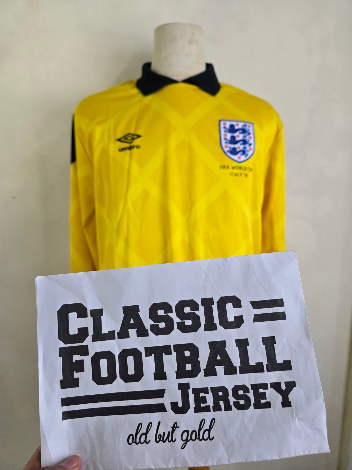 1990 England GK Peter Shilton Shirt