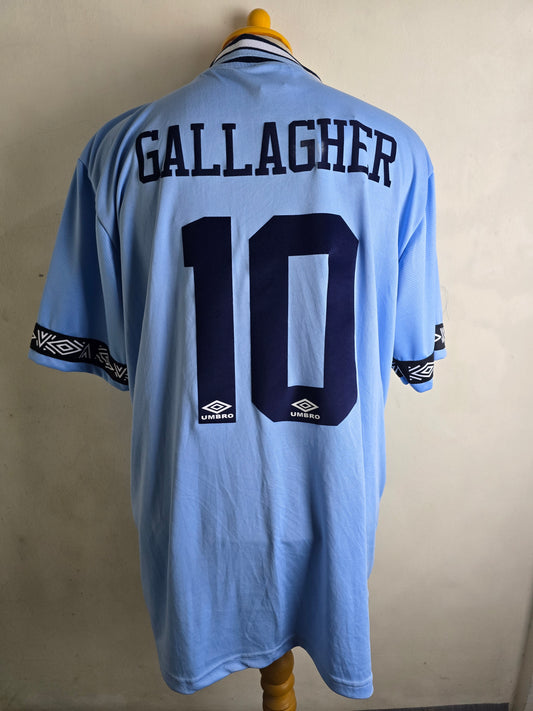 1993-95 Man City Home Shirt (Gallagher #10)