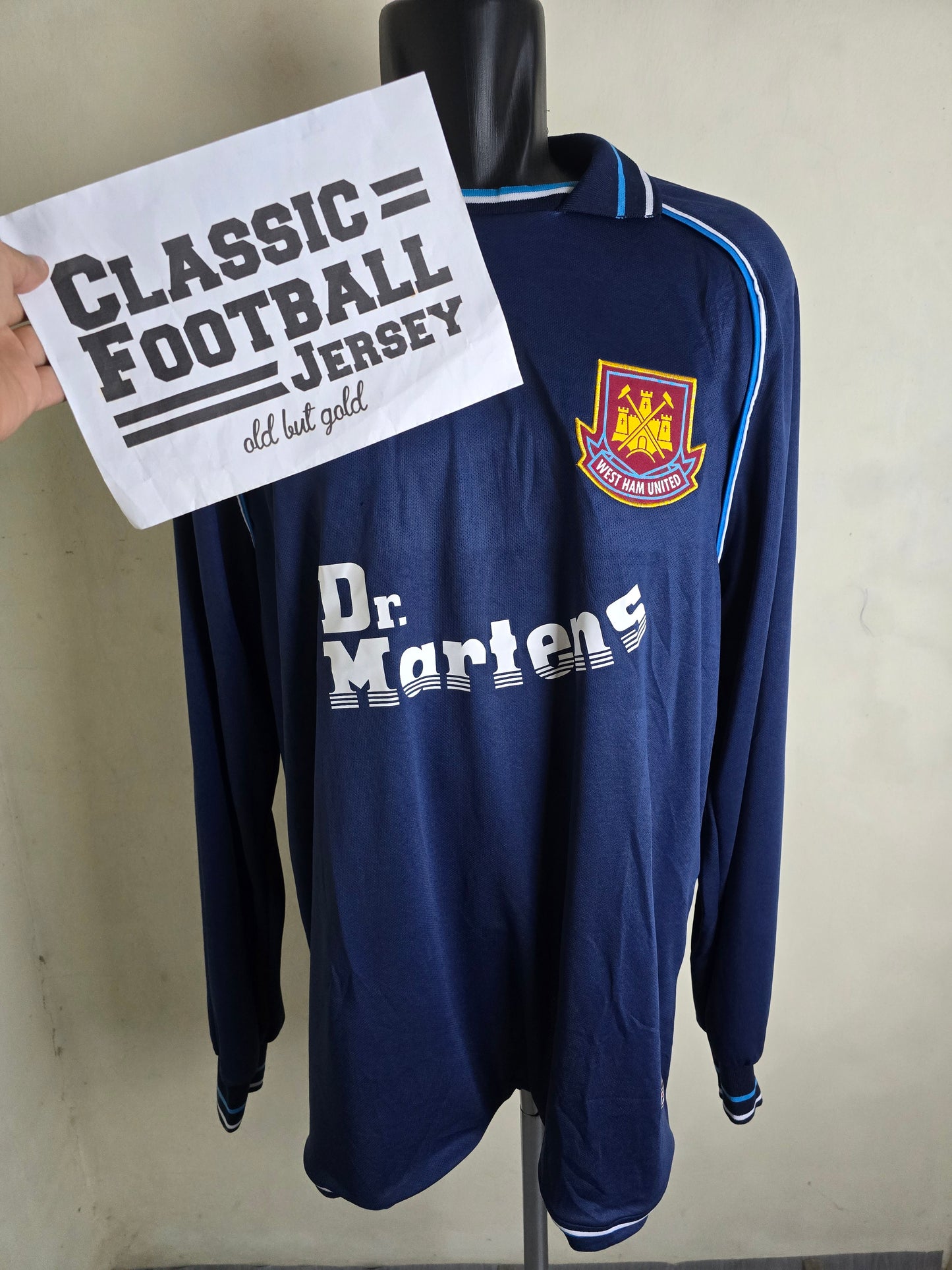 1999/00 W3st H4m United Third Long Sleeve Shirt