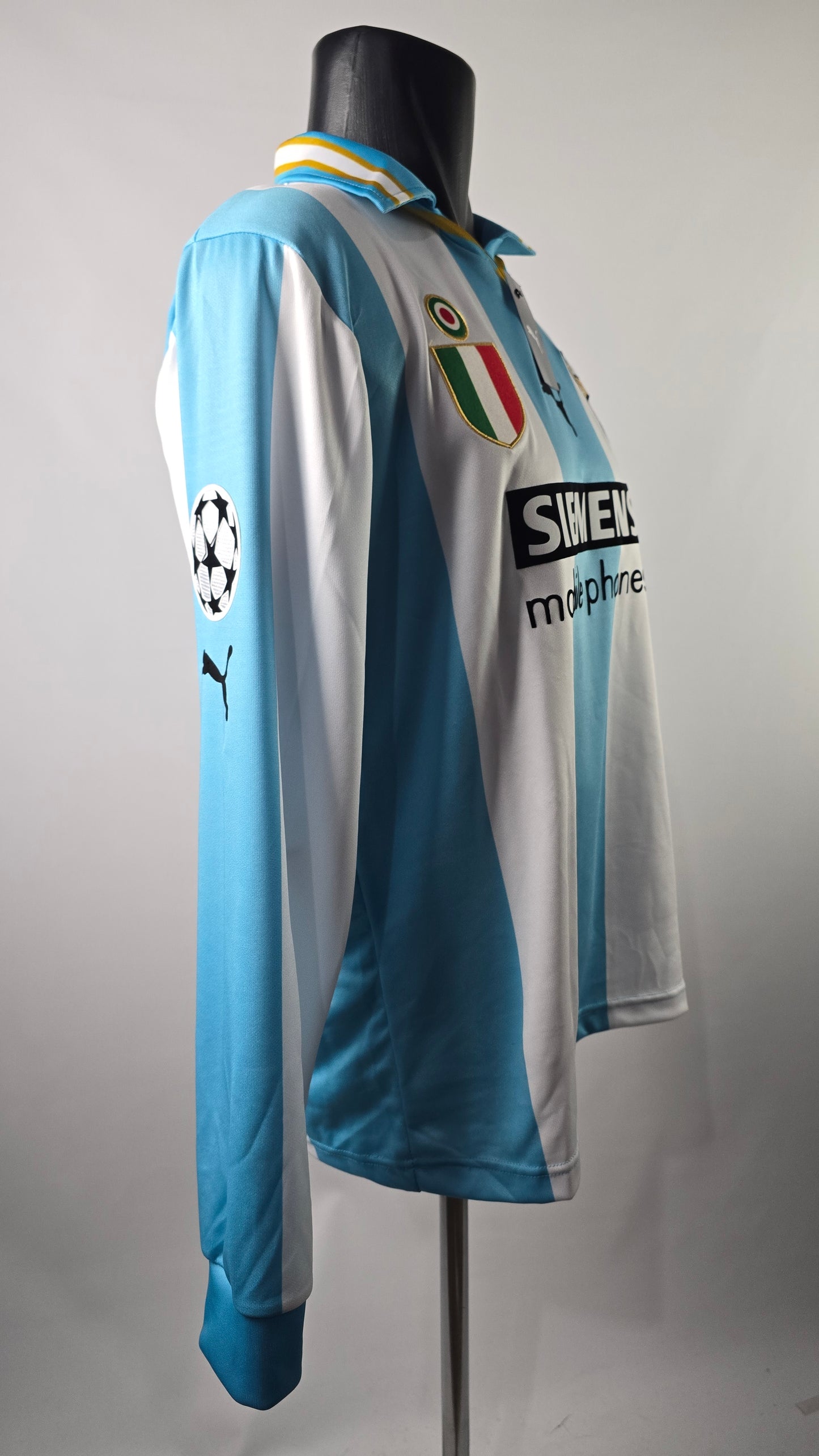 2000/01 Lazio Home Long Sleeve Full Patch