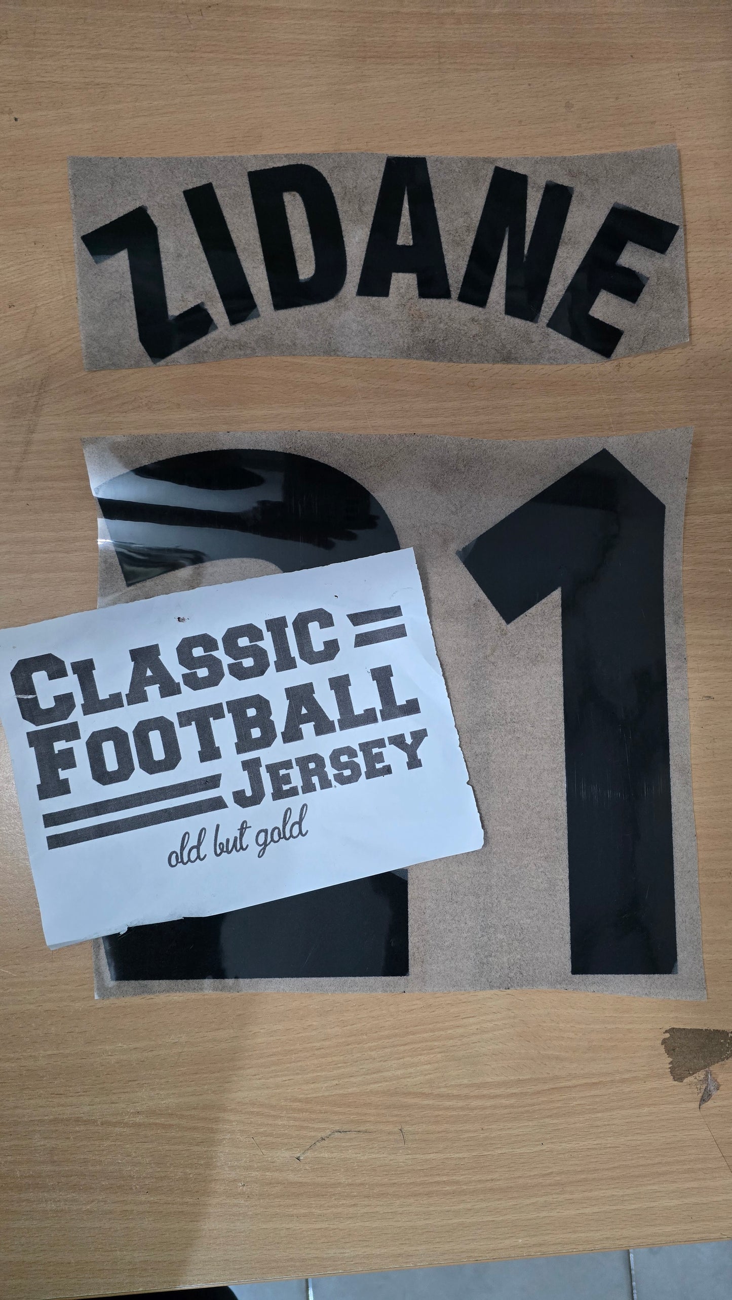 Zidane Juventus Nameset