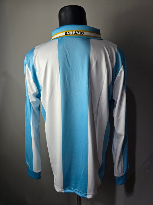 Camiseta de manga larga europea de la SS Lazio 2001/02
