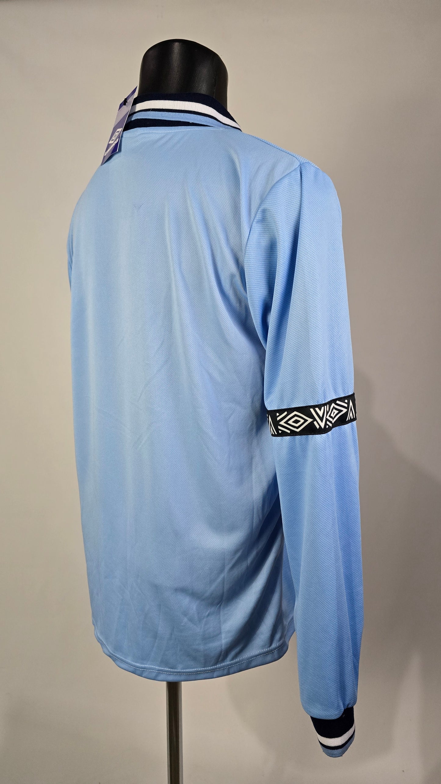 1993-95 Man City Home Long Sleeve Shirt