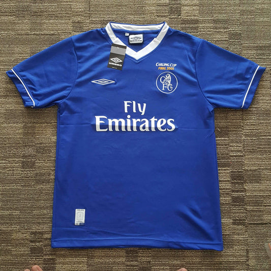 2005 Chelsea Final Carling Cup (Makelele #4) - ClassicFootballJersey