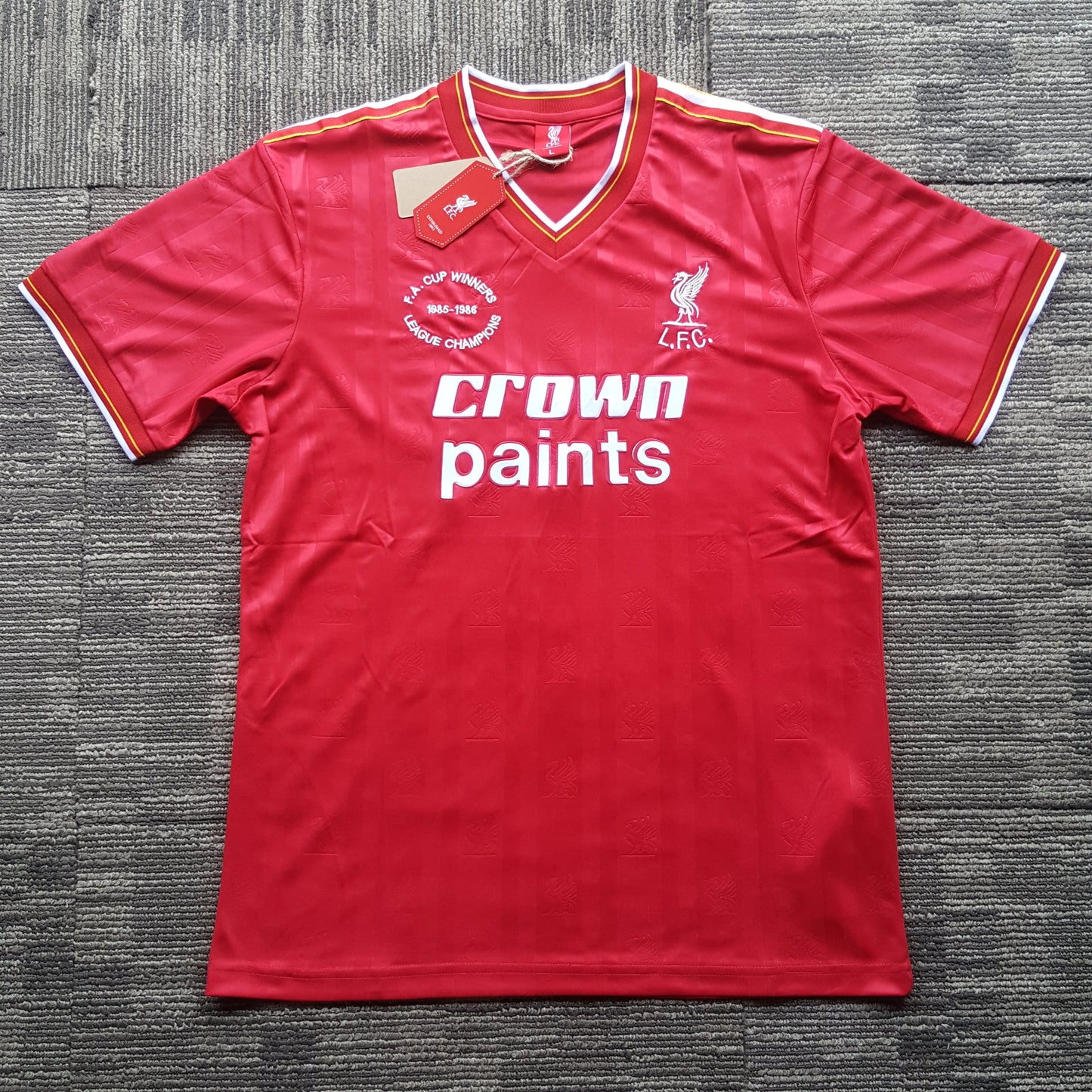 1985/86 Liverpool Home (#7) Shirt - ClassicFootballJersey