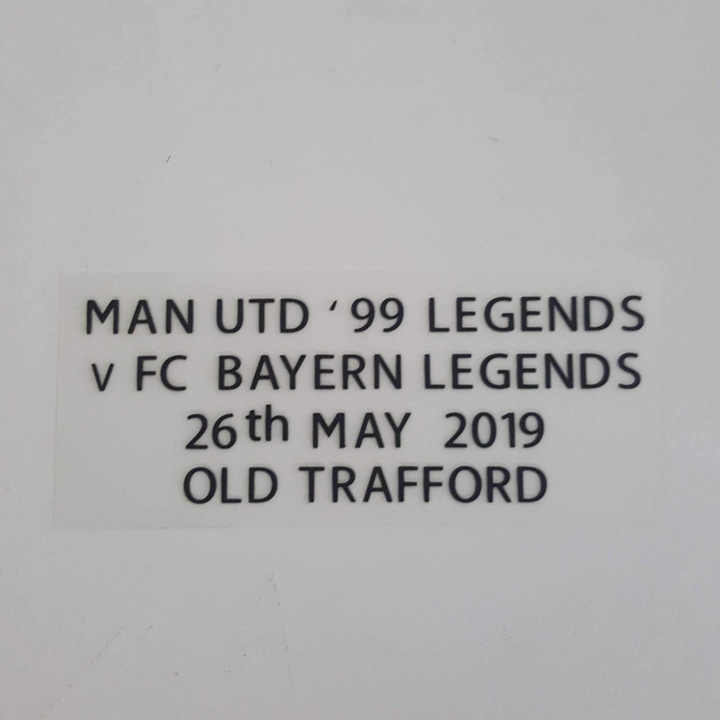 Man Utd 99 Legends vs Bayern Legends - ClassicFootballJersey