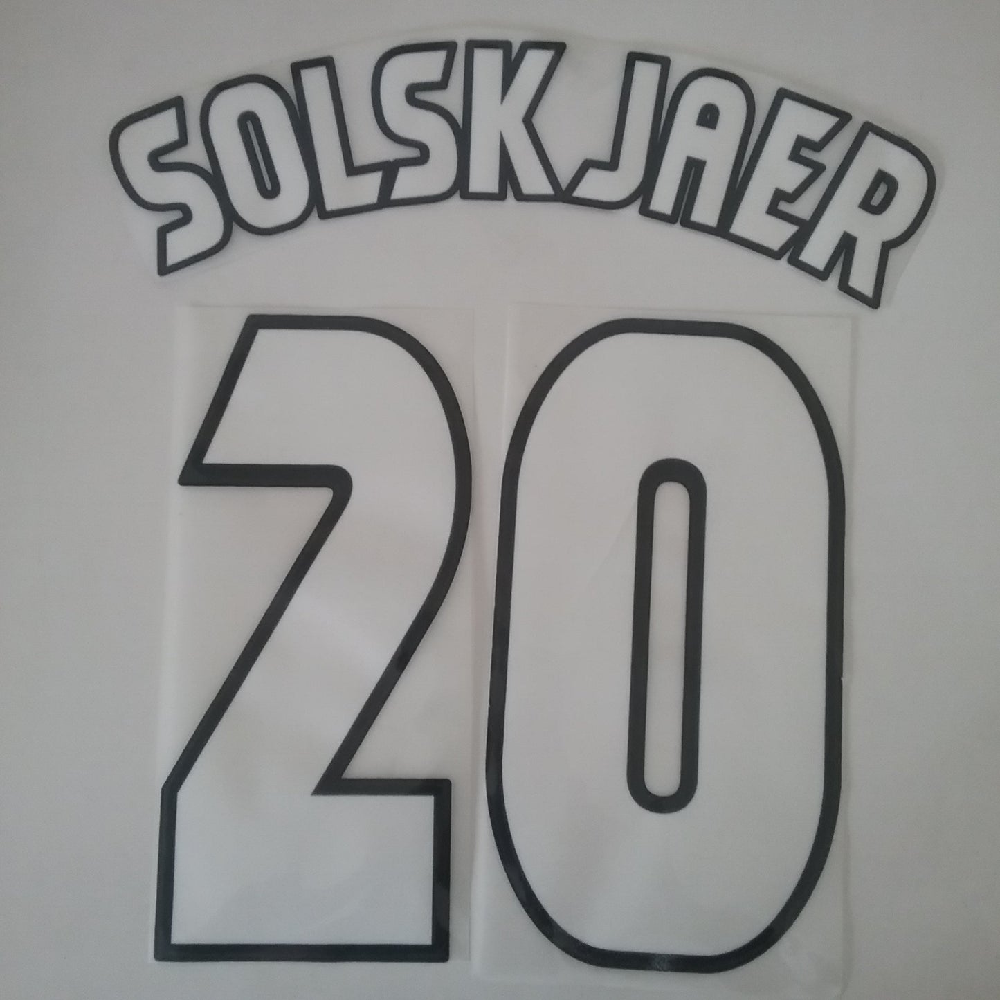 1999 Solskjaer #20 Conjunto de nombres de la UCL