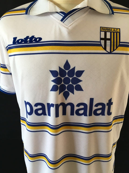 1998/99 Parma Away Shirt (Crespo #9) - ClassicFootballJersey
