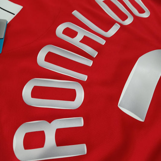 2007/08 Manchester United Final Moscow Shirt Longsleeve (Ronaldo #7 + Starball UCL) - ClassicFootballJersey