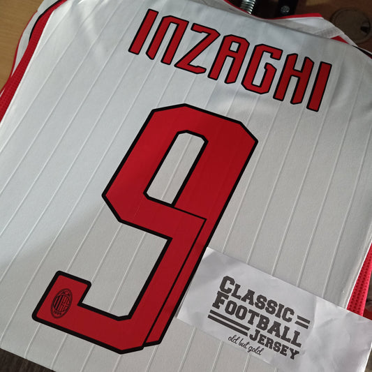 2007 Inzaghi #9 AC Milan Nameset - ClassicFootballJersey