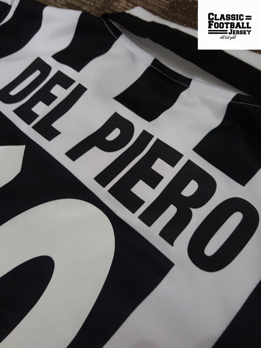 1995/96 Juventus Home Shirt (Del Piero #10) - ClassicFootballJersey