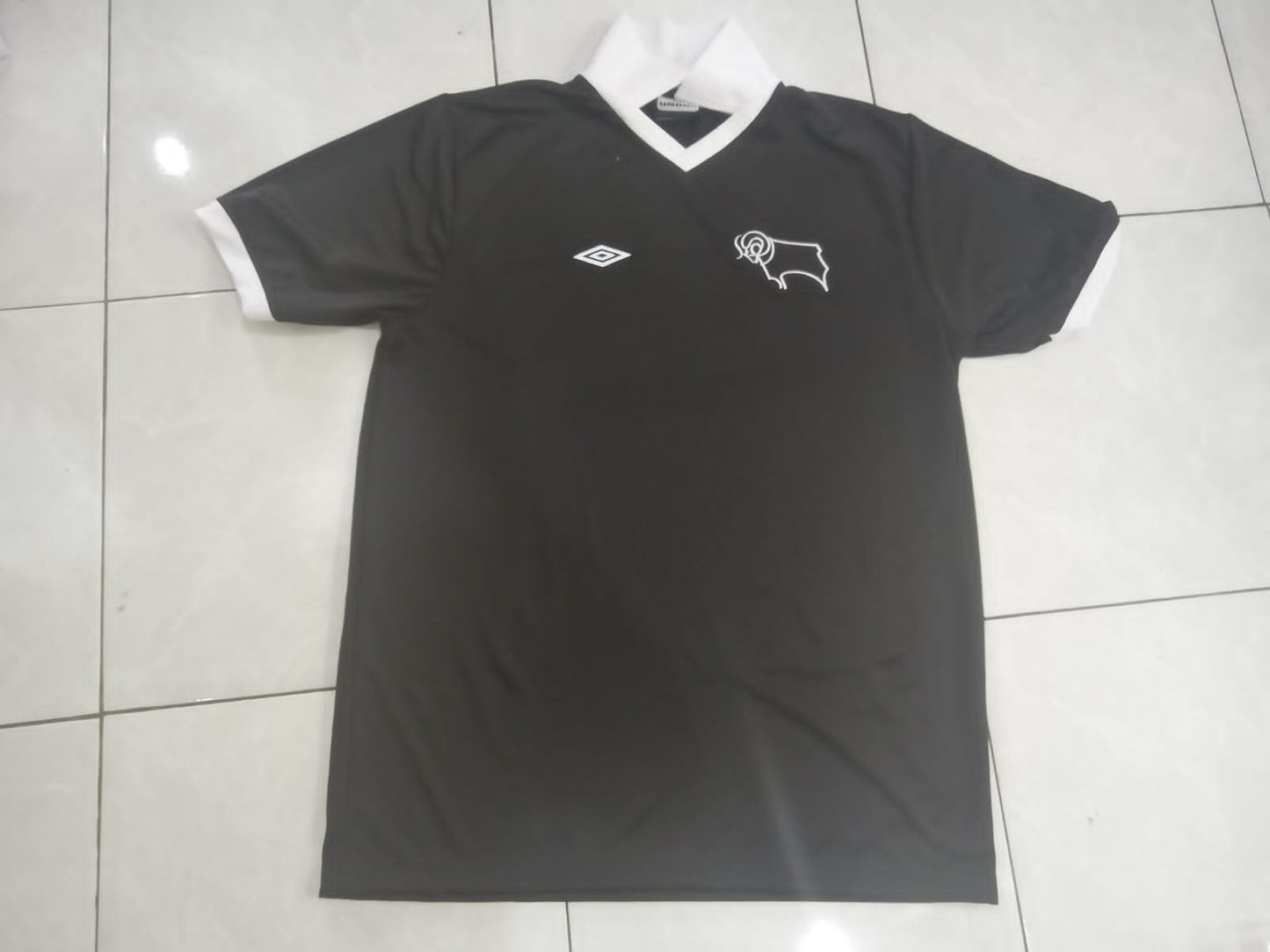 1980's Derby County Black Shirt