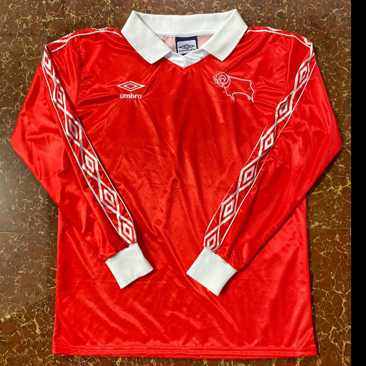 1977 Derby County Away Long Sleeve Shirt