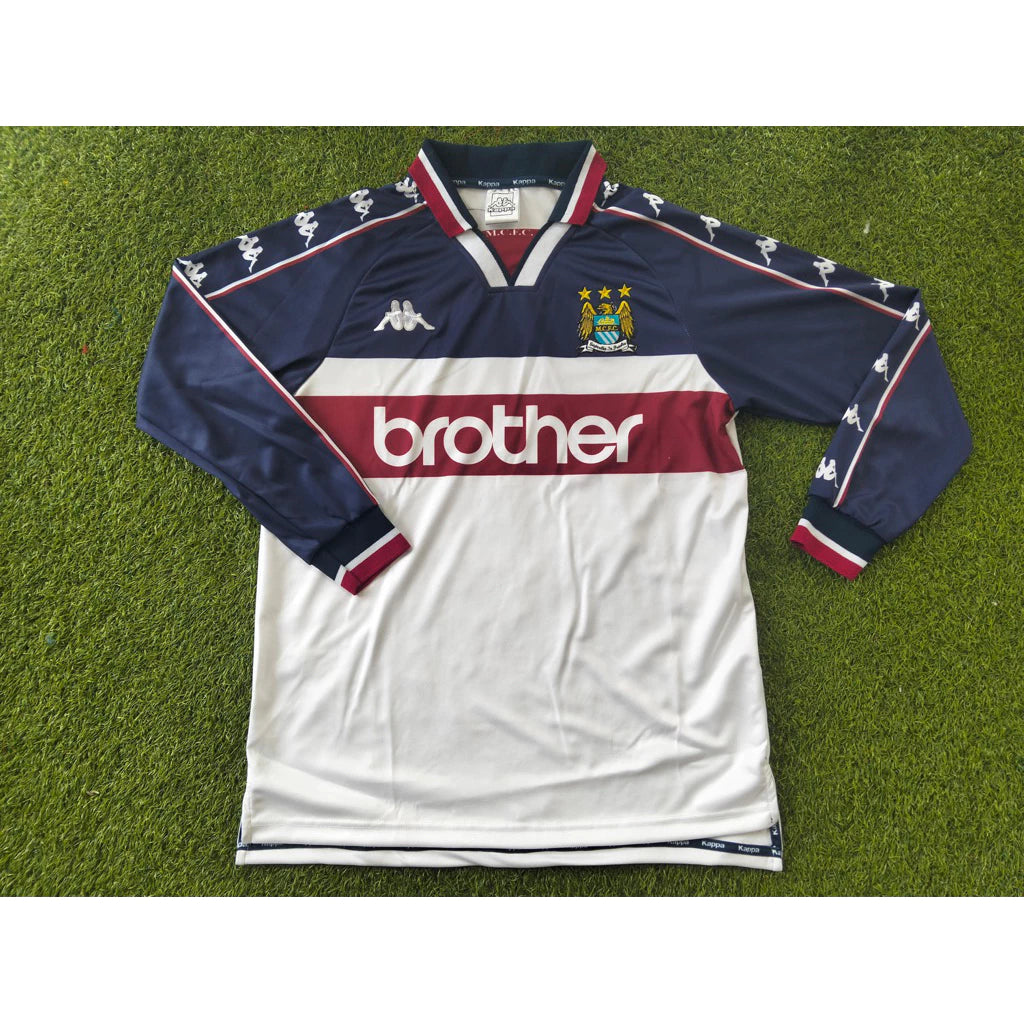 1997/98 M4nch3st3r City Away Long Sleeve Shirt