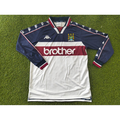 1997/98 M4nch3st3r City Away Long Sleeve Shirt