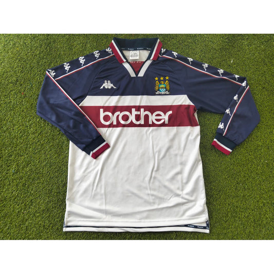 1997/98 M4nch3st3r City Away Long Sleeve Shirt