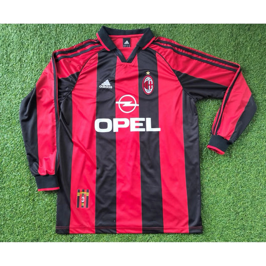 1998/99 AC Milan Home Long Sleeve Shirt