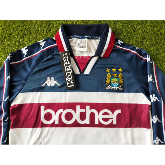 1997/98 M4nch3st3r City Away Long Sleeve Shirt
