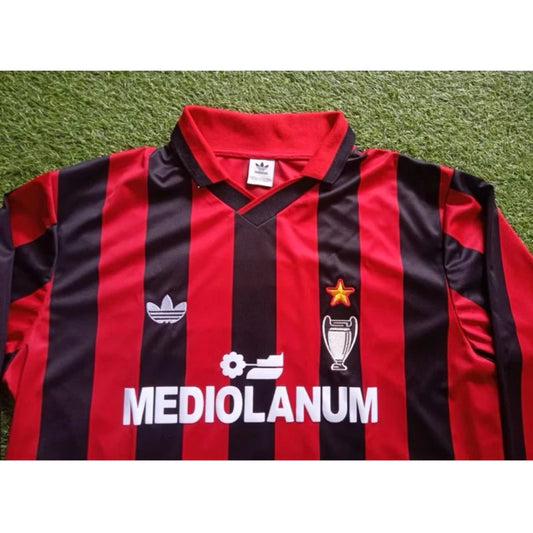 1990/91 AC Milan Home Long Sleeve Shirt