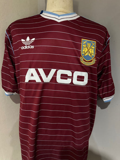 1985/87 W3st H4m Home shirt