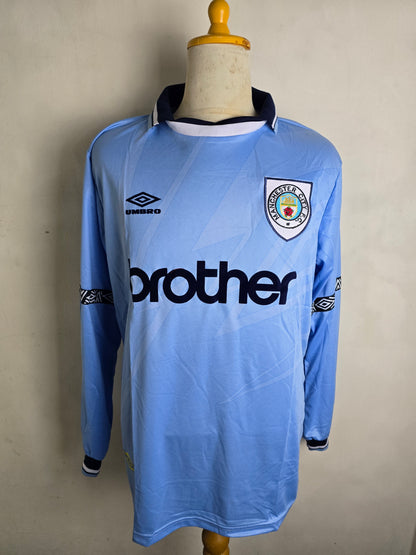 1993-95 M4nch3ster Cityy Home Long Sleeve Shirt