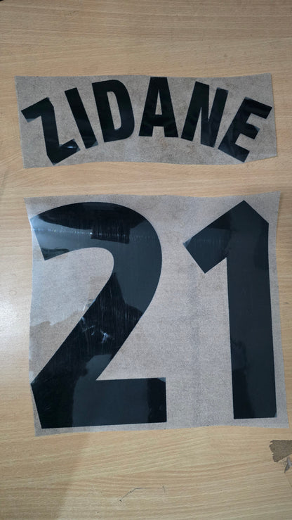 Zidane Juventus Nameset