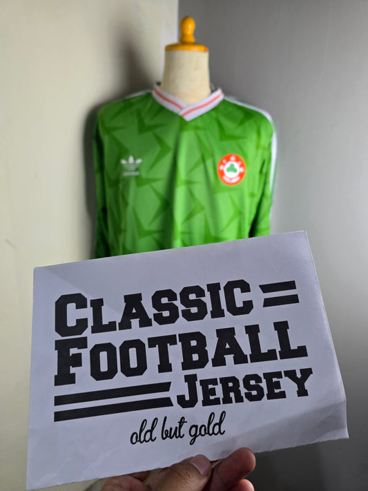 1990 Republic of Ireland Home Longsleeve Shirt (Without Sponsor)