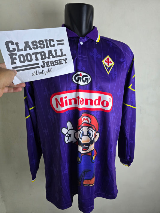 1997/98 Fiorentina Home Super Mario Long Sleeve Shirt