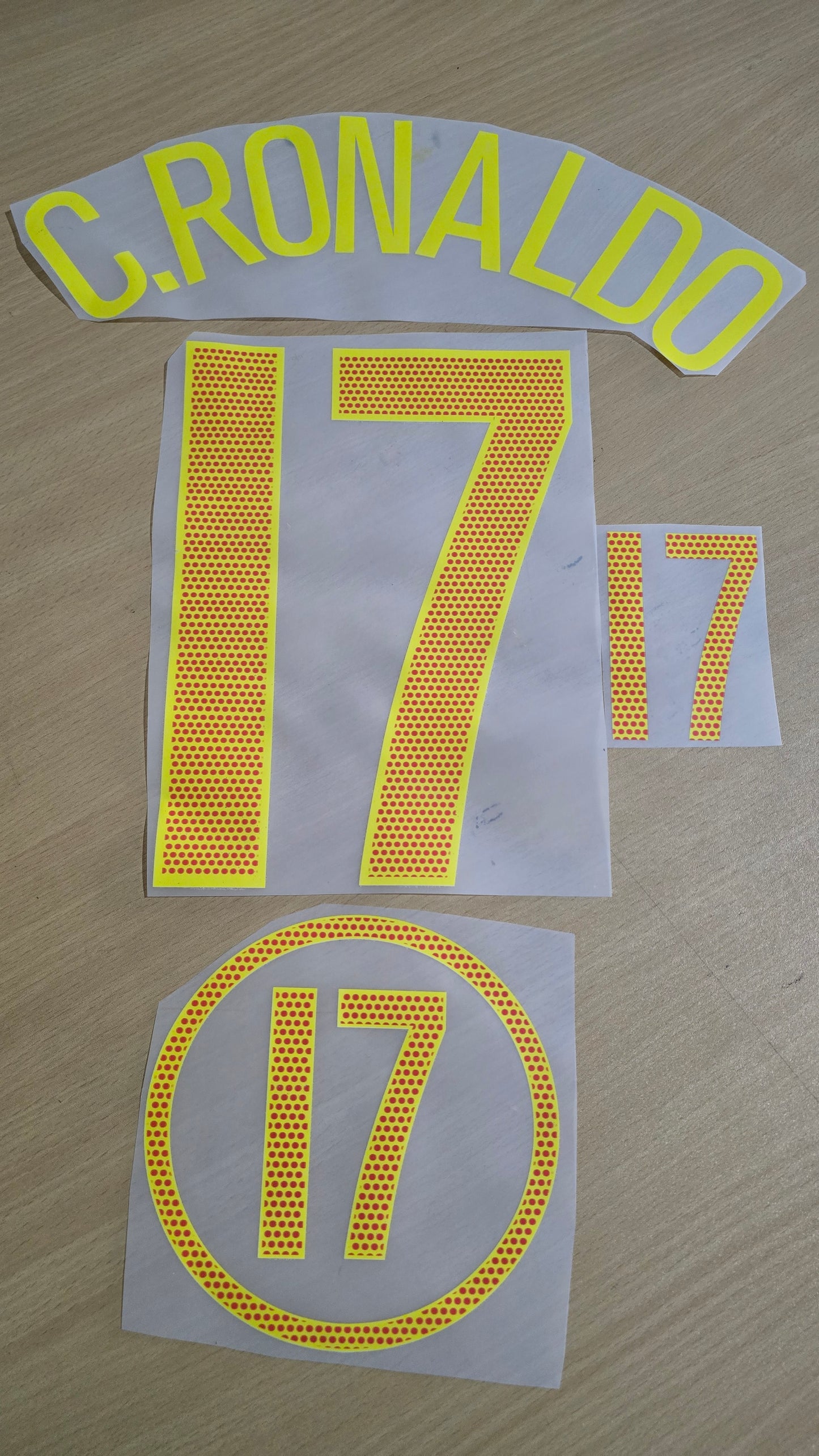 2004 Portugal Ronaldo #17 Nameset