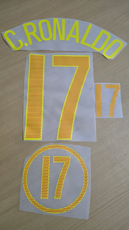 2004 Portugal Ronaldo #17 Nameset
