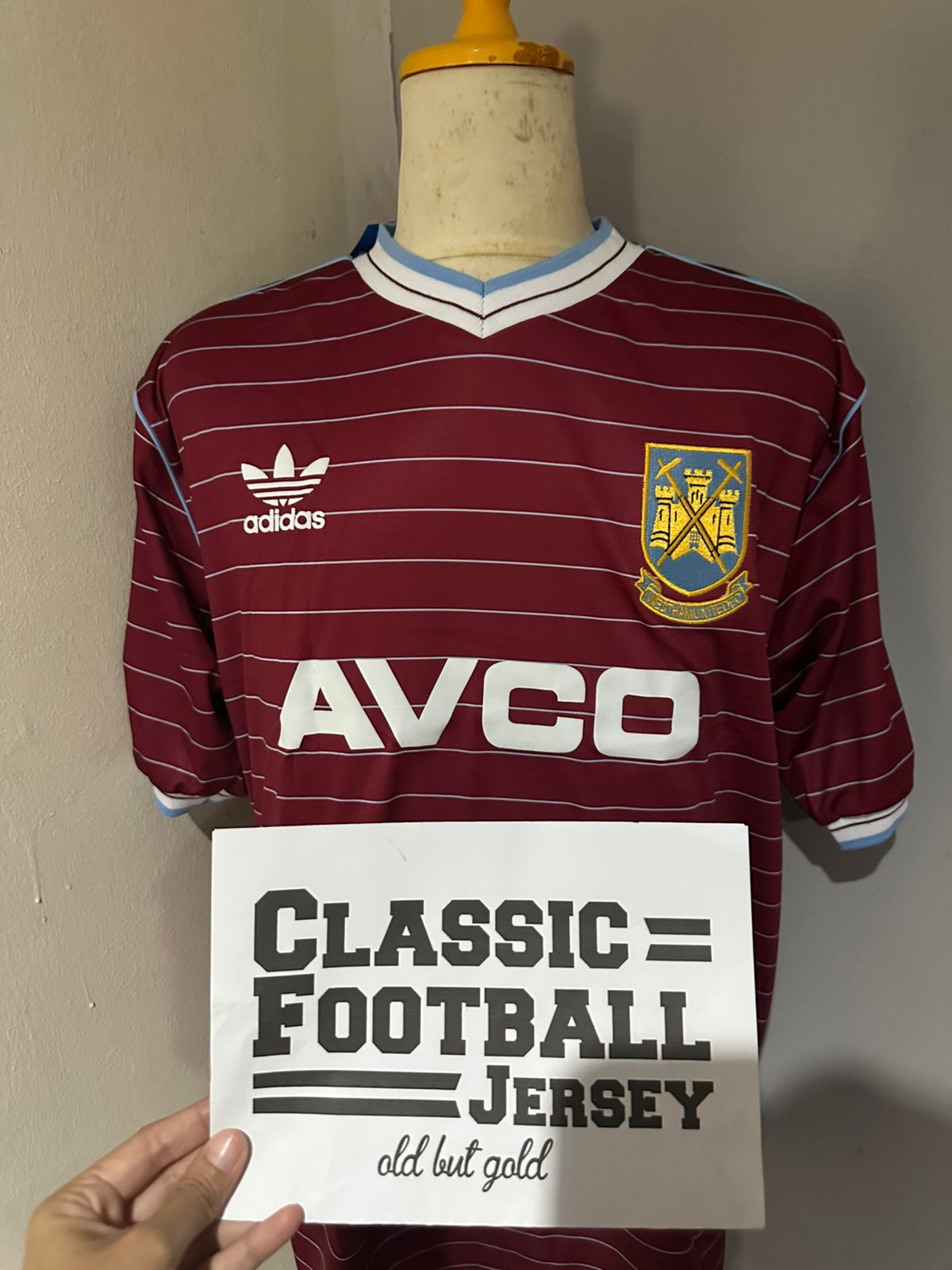 1985/87 W3st H4m Home shirt