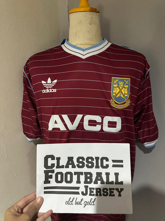 1985/87 W3st H4m Home shirt