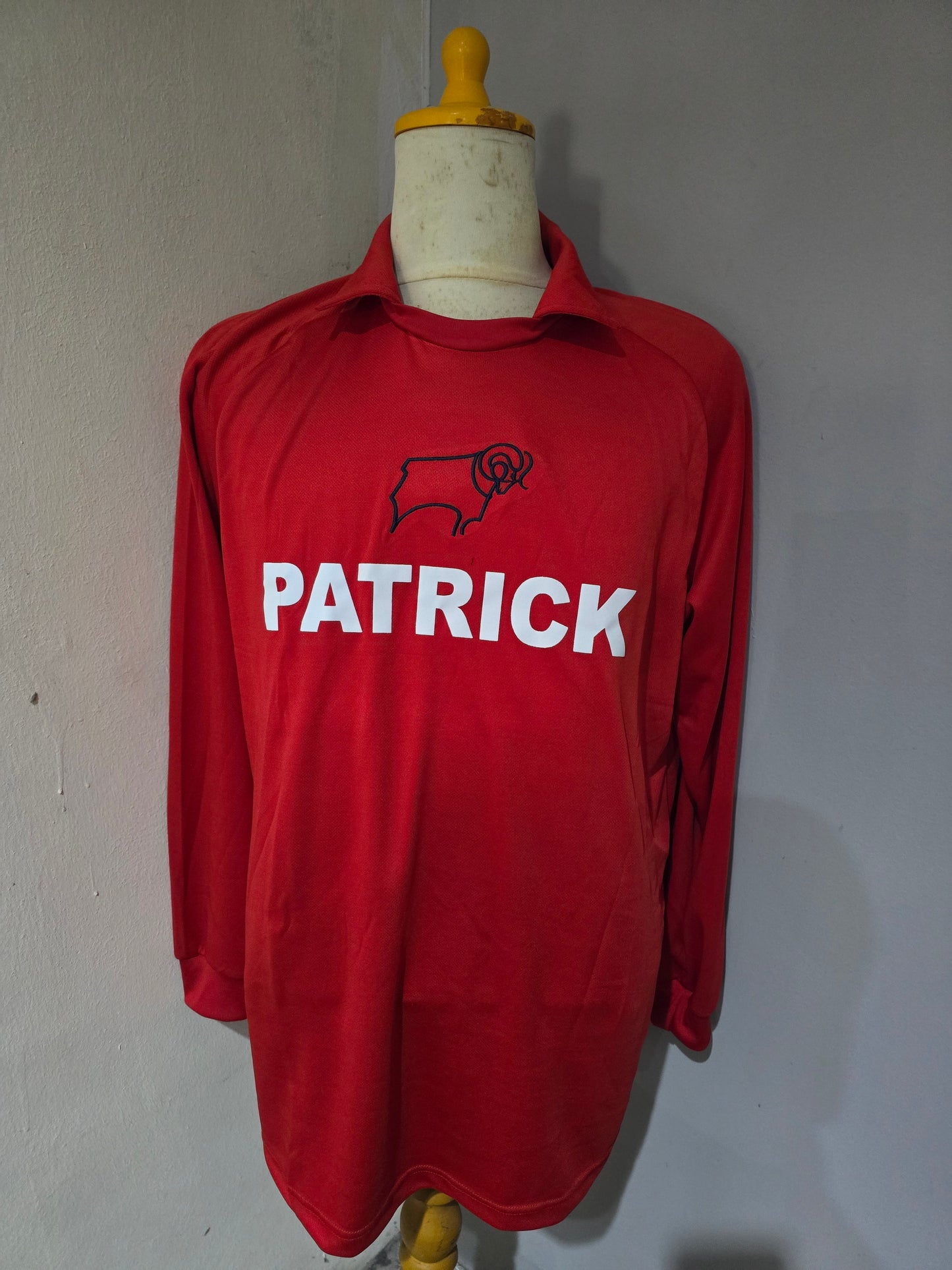 Camiseta de manga larga de visitante del Derby County 1981-84
