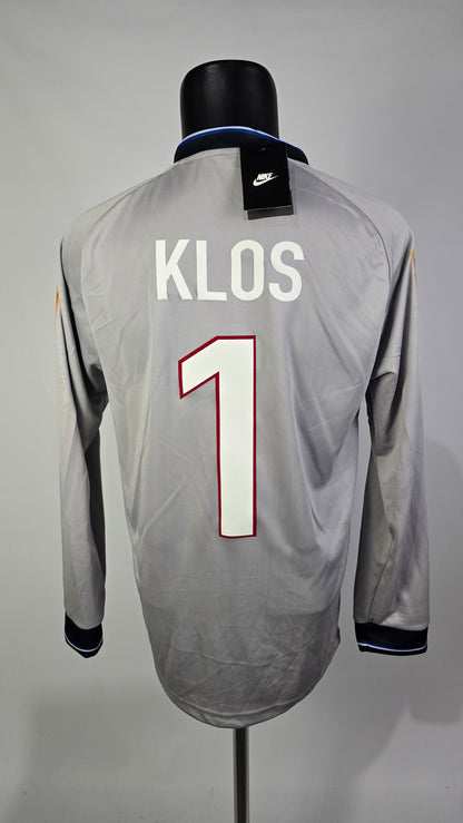 (Klos #1 + Patch) 1997-1999 Glasgow Rangers Goalkeeper Shirt