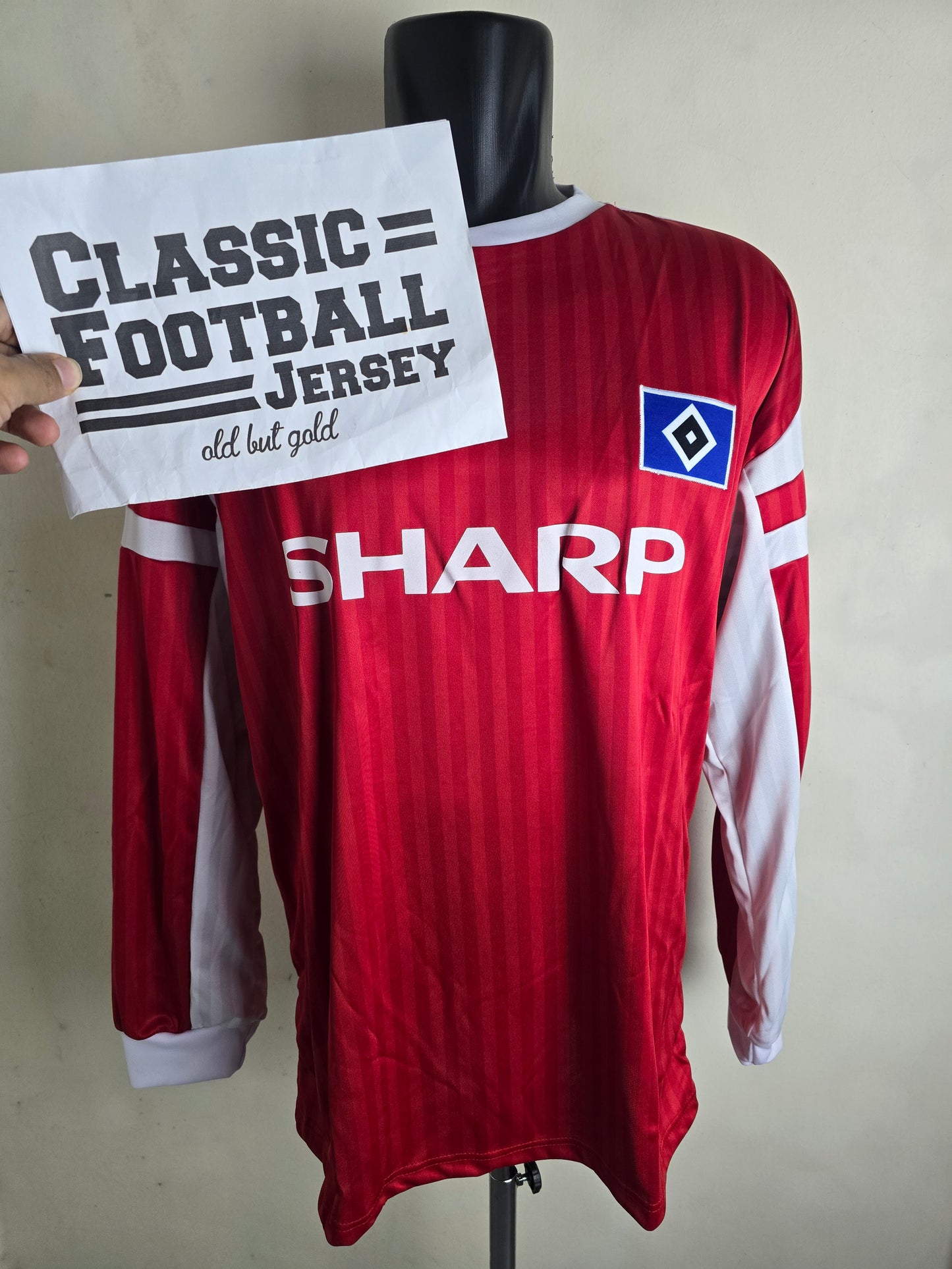 1986/87 Hamburg SV Away Long Sleeve