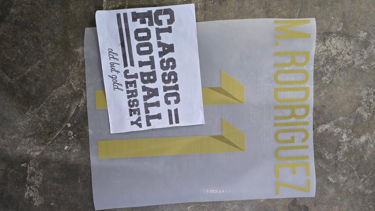M Rodriguez Nameset Argentina WC 2014