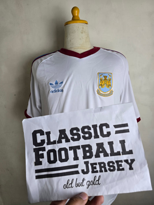 Camiseta de visitante W3st H4m Unit3d de 1980