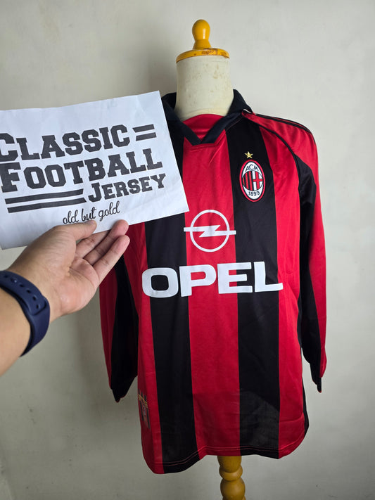 1998/99 AC Milan Home Long Sleeve Shirt