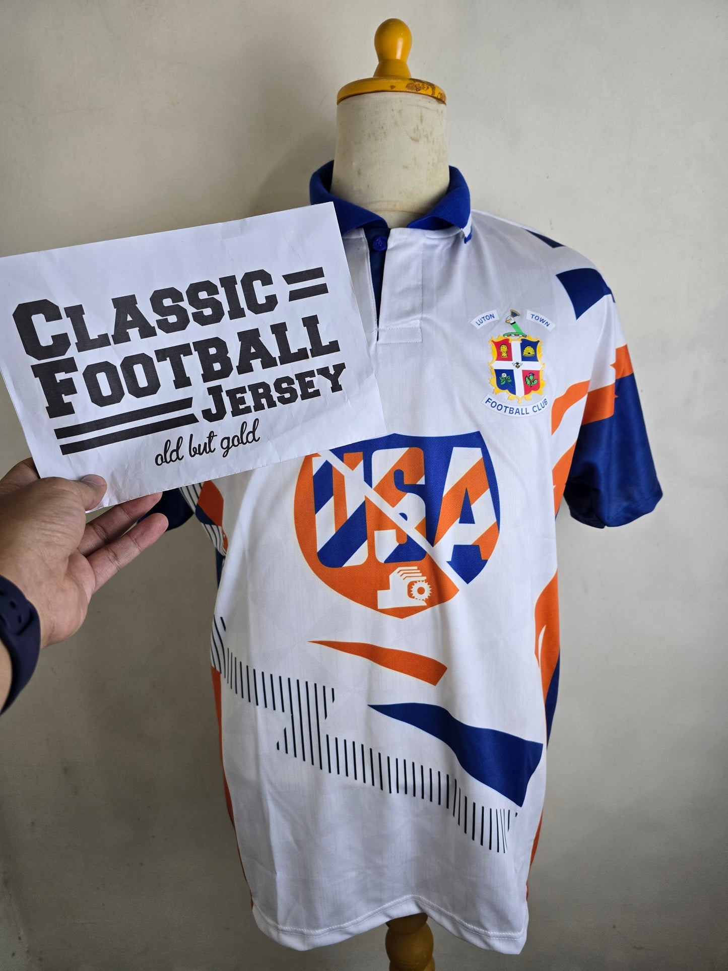 1991/92 Lut0n T0wn Home Shirt
