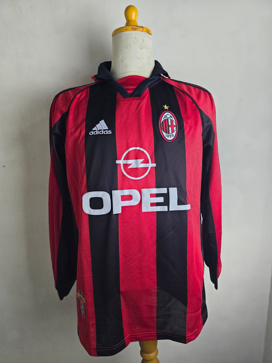 1998/99 AC Milan Home Long Sleeve Shirt