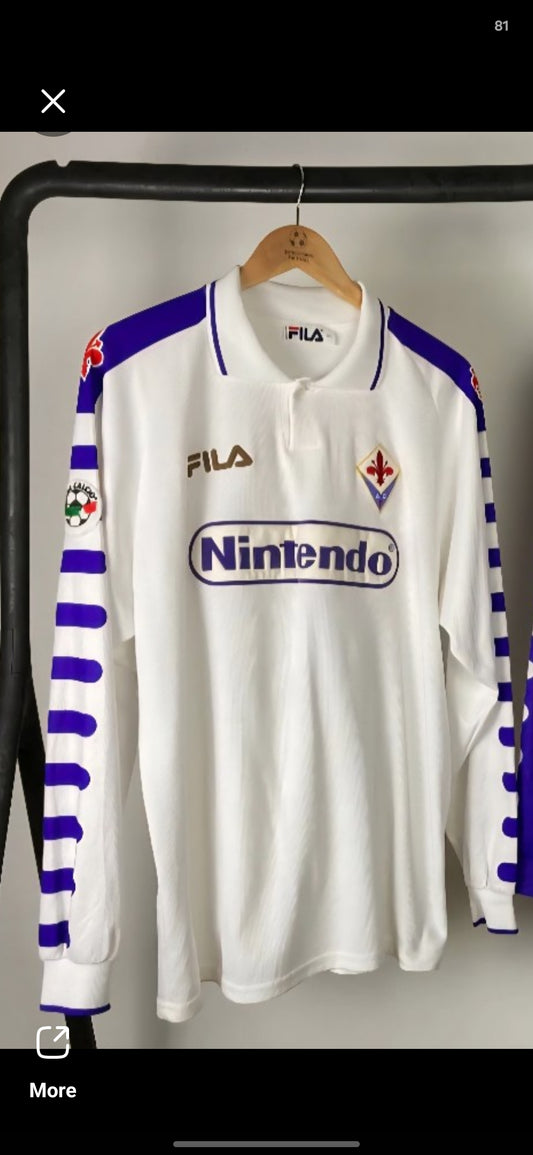 1998/99 Fiorentina Away Long Sleeve Purple Edition