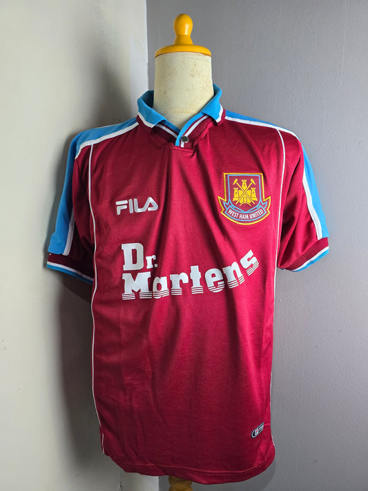 1999/00 W3st H4m United Home Shirt