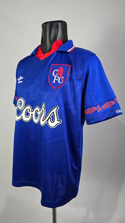 (Wise #11 + Patch) 1994/95 Chelsea Home Shirt