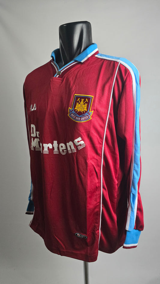 1999 West Ham Home Long sleeve Shirt