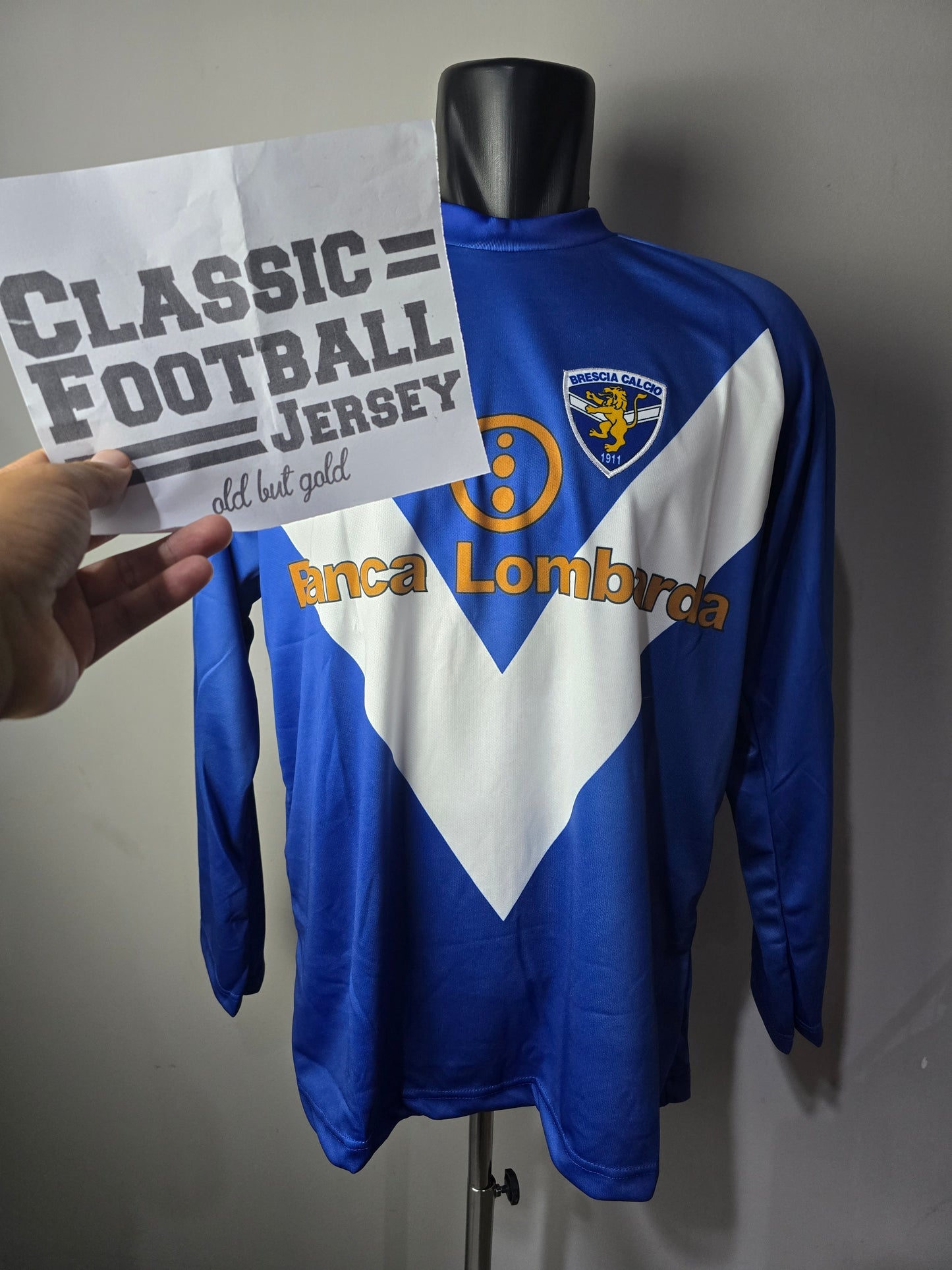 (Baggio #10) 2002/03 Brescia Home Long Sleeve Shirt