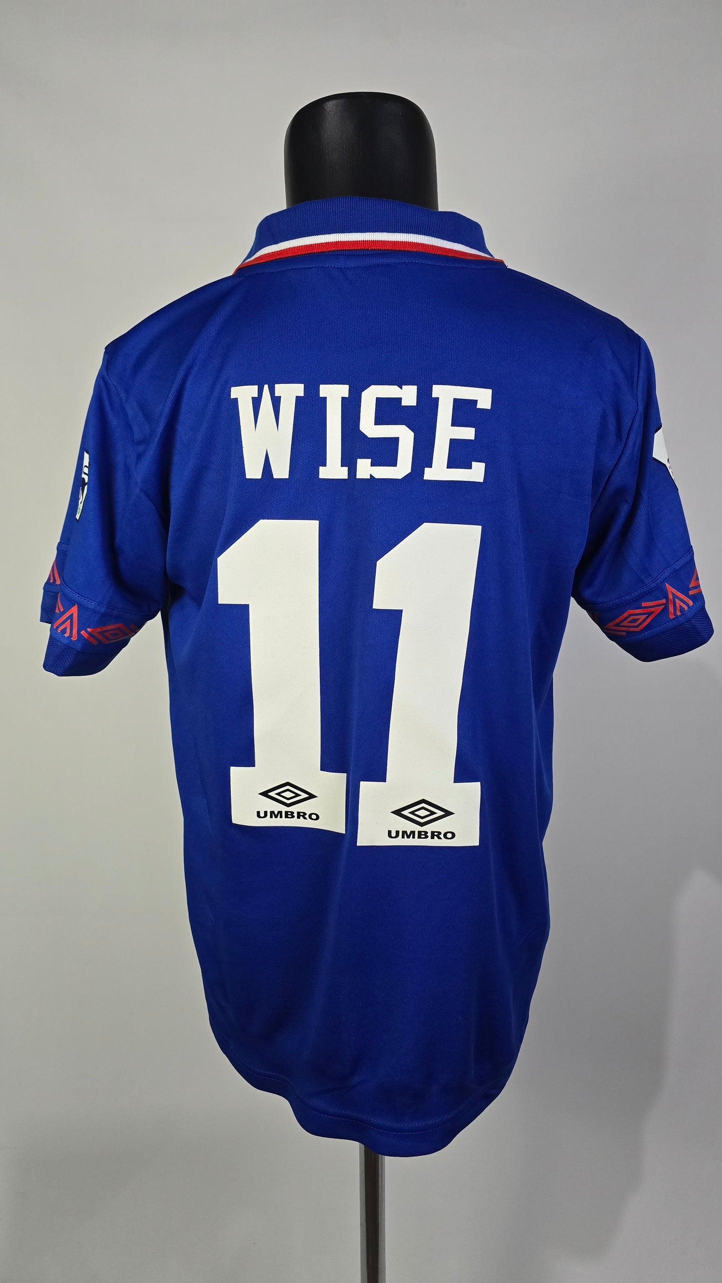 (Wise #11 + Patch) 1994/95 Chelsea Home Shirt